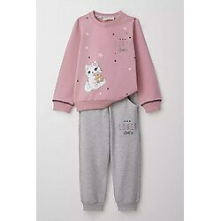Breeze Kız Çocuk Gülkurusu 1.5-5 Yaş Eşofman Takım