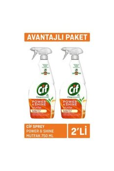 Cif 6 Adet Sprey Power & Shine Mutfak 2 X 750Ml