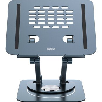 Baseus Katlanabilir Dizüstü Bilgisayar ve iPad Tablet Standı, 360 Derece Döndürülebilir - Gri