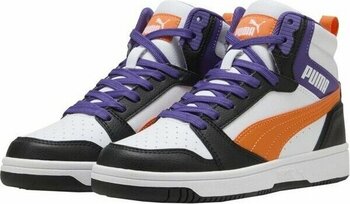 Puma Rebound V6 Mid Günlük Bilekli Spor Ayakkabı Siyah Mor - Siyah - Mor - 37