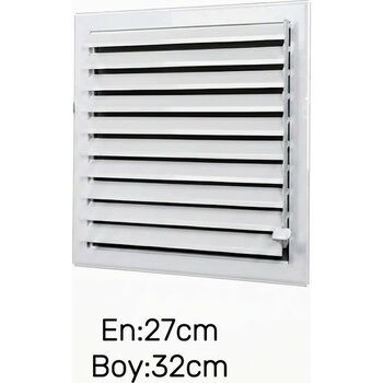 Primeaks Panjur Menfez | Banyo & Wc Havalandırma Menfezi - 27x32