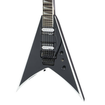 Jackson Js32 King V Floyd Rose Amaranth Klavye Black With White Bevels Elektro Gitar