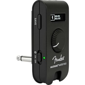 Fender Mustang Micro Kulaklık Amplifikatörü, Şarj Edilebilir Pil, Bluetooth Ses Akışı 50 Amper Efekt Modell