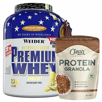 Weider Premium Whey Protein Tozu 2300 Gr + Clean Powders Protein Granola Kombinasyonu