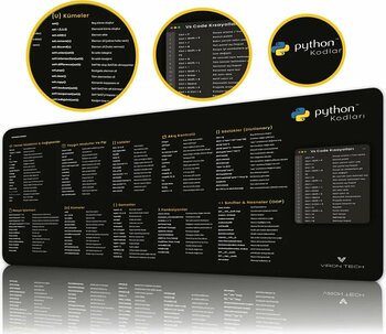 VIRON TECH PYTHON Mousepad 80X40 cm Kaymaz Taban