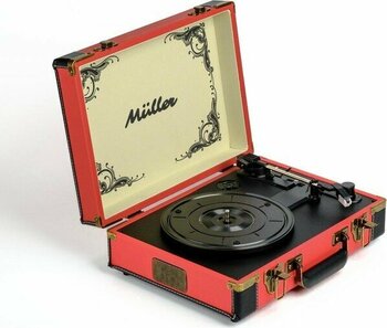 Müller Mr-350Bt Plak çalar Nostaljik Pikap Çilek-Kırmızı - Kırmızı