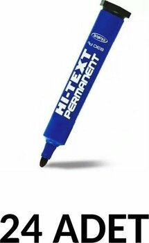 Hi-Text  24 Adet  830PB Yuvarlak Uç  Permanent Kalem Koli Kalemi Mavi