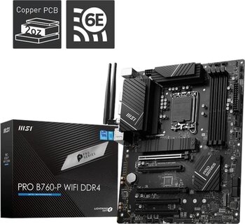 MSI PRO B760-P WIFI-6E DDR4 HDMI-DP PCIE 4.0 1700p ATX