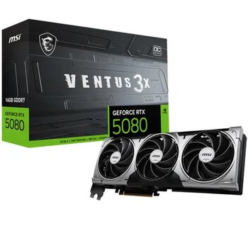 MSI GeForce RTX 5080 16G Ventus 3X OC 16GB GDDR7 Ekran Kartı