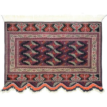 Kilim Co. Geleneksel Türkmen El Dokuma Duvar Halısı 145X200 cm (2.9 M²) - Siyah - 150 x 200 cm