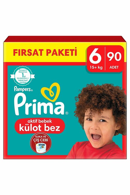 Prima Külot Bebek Bezi 6 Beden Aylık Fırsat Paketi 90 Adet