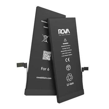 Rova Iphone 6 Yüksek Kapasiteli Batarya Pil 2300 Mah