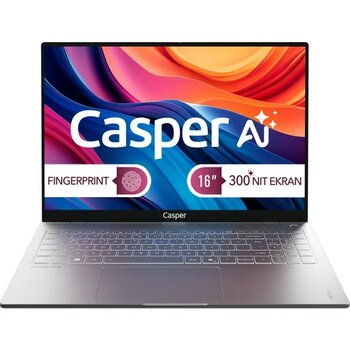 Casper Nirvana S100 Intel Core Ultra 7 255H 16GB DDR5 1TB SSD Windows 11 Home Taşınabilir Bilgisayar 16" S100.255H-BF00A-G-F - 1 TB - 16 GB