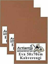 Kahverengi 50x70 cm 3 Adet Eva Süngeri