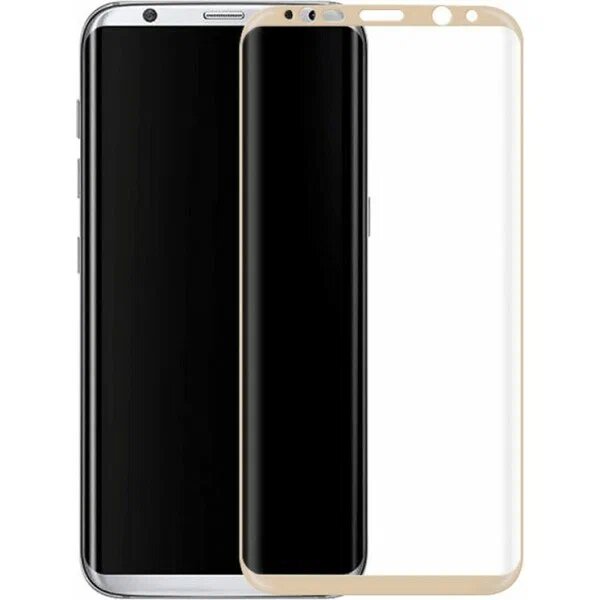 Helt 3D Superglass Full Cam Koruyucu Gold Uyumlu Samsung Galaxy S8 Ekran Koruyucu