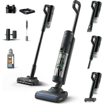 Philips XW7263.11 Aqua Trio 7000 Seri Islak & Kuru Temizlik Kablosuz Dikey Süpürge - Siyah