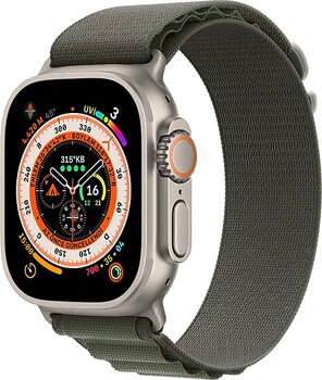 Apple Watch Ultra GPS + Cellular 49 mm Yeşil Alpine Loop Titanyum Akıllı Saat