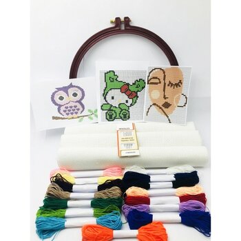 İdil Hobi Market Idilhobimarket Kanaviçe Etamin Set 007 - 76 cm