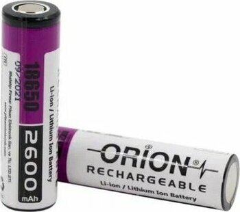 Orion 18650 2600 mAh Li-ion Şarj Edilebilir Pil