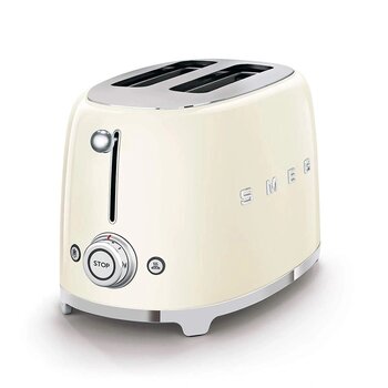 Smeg Tsf01creu Retro Krem 2x1 Slot Ekmek Kızartma Makinesi
