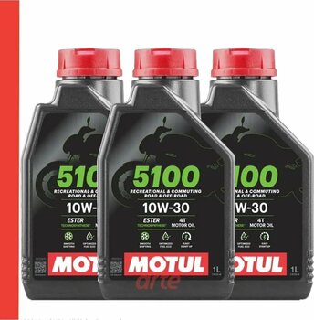 Motul 5100 10w-30 4 T Motosiklet Motor Yağı Güncel Ürün 3 Adet (2024 ÜRETİM)