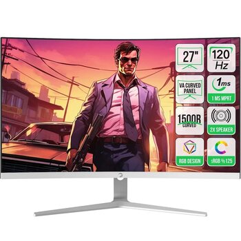 Gamepower Vivid F20 27'' 1500r Curved Rgb Beyaz 144hz 1ms Fhd Va Panel 2x2w Speaker Gaming Monitör (Sıfır Ölü Piksel Garantili)