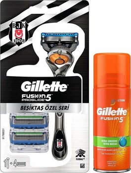 Gillette Proglide Makine + 4lü Yedek Beşiktaş Özel Seri + Gillette Fusion Ultra Hassas 75 Ml