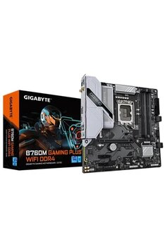 B760m Gaming Plus Wifi Ddr4 5333 Mhz (Oc) 2Xm.2 Hdmı Dp 1Gbe Lan Wi-Fi 6 Matx 1700P