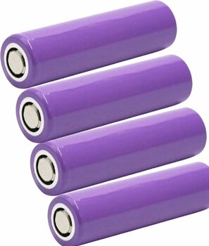 Unichrome 4 Adet 3.7v Şarjlı 18650 Lityum Pil 1200mah 34gr Şarj Edilebilir Li-ion Pil 1200mAh-18650