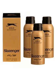 Slazenger ACTİVE SPORT GOLD EDT PARFÜM 125 ML 3 ADET