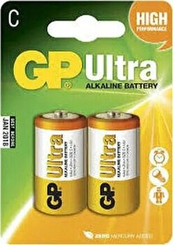 GP 2'li LR14 C Ultra Alkalin Orta Pil