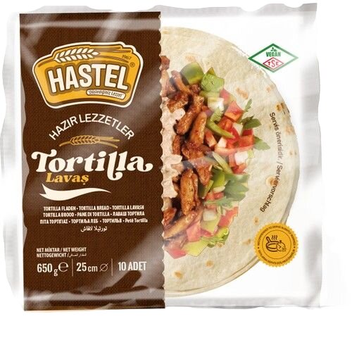 Hastel Tortilla Lavaş 650 Gr X 10 Adet