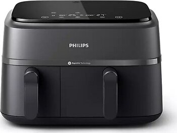 Philips 3000 Serisi NA350/00 9 lt 2750 W Siyah Airfryer Yağsız Fritöz
