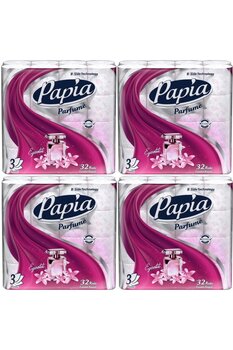 Papia Tuvalet Kağıdı (3 Katlı) 128 Li Pk (4PK*32) Egzotik Parfümlü