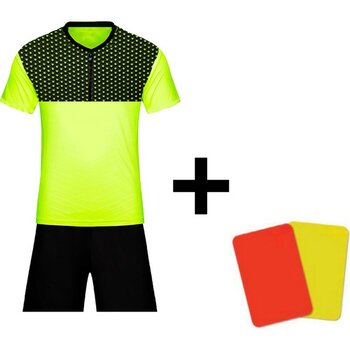Foreak Hakem Forması (Basit Şort+Hakem Kartı) - Neon Sarı - M