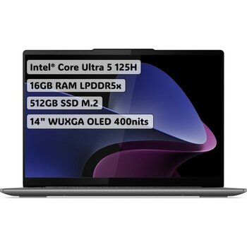 Lenovo Yoga Slim 7 Intel Core Ultra 5 125H 16GB 512GB SSD Windows 11 Home 14" WUXGA Taşınabilir Bilgisayar 83CV007YTR