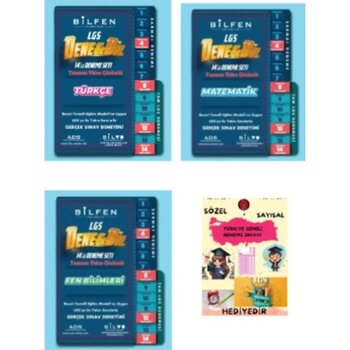 Bilfen Yayıncılık 8.sınıf Lgs Denebil Türkçe - Matematik - Fen Bilimleri 14'lü Deneme Seti - Hediye