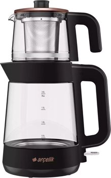 Arçelik CM 6964 S Resital Cam Siyah Çay Makinesi