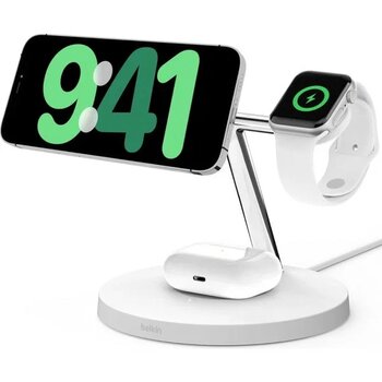 Belkin Boostcharge Pro Qi2 Beyaz Kablosuz Hızlı Şarj Var 15 W WIZ009VFWH-V2 Kablosuz Şarj Cihazı