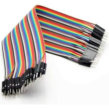 Arduino 20CM Dupont Jumper Kablo (Erkek-Erkek) 40 Adet - 1 Adet - Şeffaf