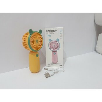 Mini USB Fan Taşınabilir Şarj Edilebilir Serinletici Mini El Fanı Ev Ofis Seyahat Için - Siyah