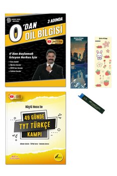 Rüştü Hoca 2025 TYT 49 Günde TYT Türkçe Kampı ve 0'dan Dil Bilgisi 2 kitap