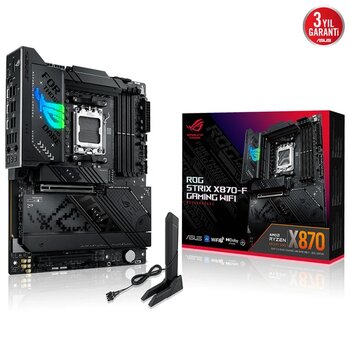 Asus Rog Strıx X870-F Gamıng Wıfı7 Ddr5 Hdmı-Dp Typec Pcıe 5.0 Am5 Atx