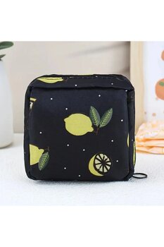 HEEDOF Çok Amaçlı Ped Çantası, Makyaj Çantası, Kozmetik Çantası, Toka Çantası