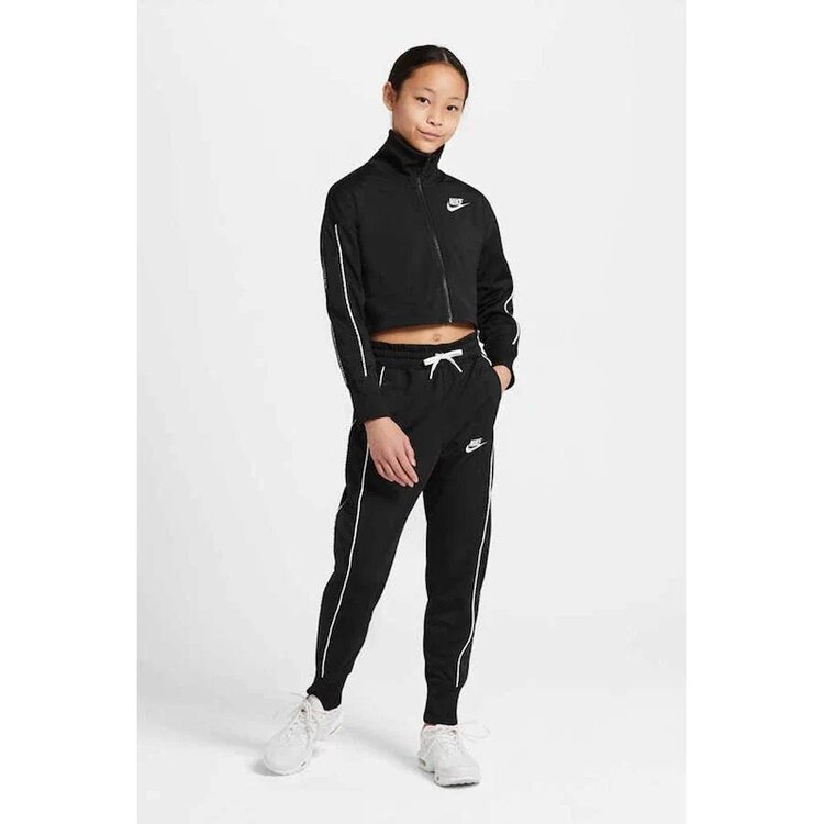 Nike Sportswear High Waisted Tracksuit Kız Çocuk Siyah M Eşofman Takımı