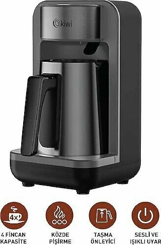 Kiwi KCM 7571 Si̇yah Türk Kahve Makinesi