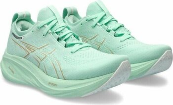 Asics 1012B601Z Gel-Nimbus 26 Koşu Kadın Spor Ayakkabı - 37 - Yeşil