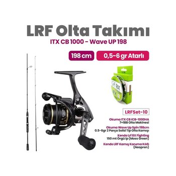 Okuma Itx 1000 Ha Makine- Okuma Wave Up Power 198 Cm Kamış Lrf Set-10