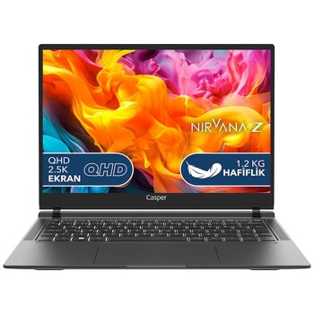 Casper Nirvana Z100 I5-1335u 8gb Lpddr5 1tb Ssd 14" W11h Oniks Siyah Laptop Z100.1335-8f00p-S-Q