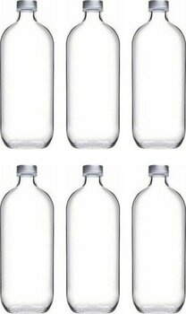 Paşabahçe 80356 Iconic Cam Su Şişesi - 1 Litre - 6 Adet